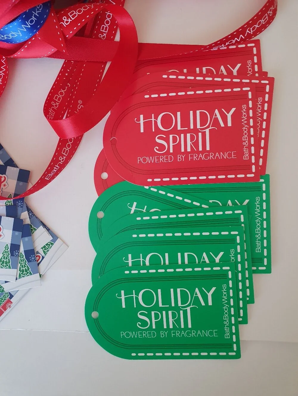 Bath & Body Works Bows, Ribbons & Gift Tags Lot of 181 Pieces.